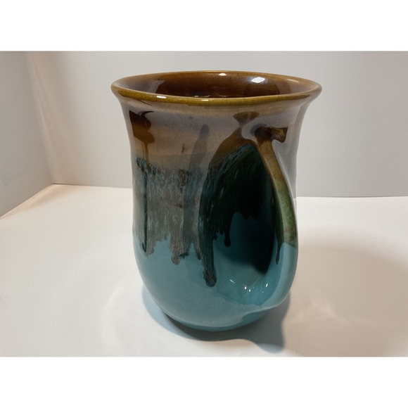 Handmade Ceramic Mug Unique Glaze Earth Tones 2008 Neher Studio Pottery - Picture 7 of 7
